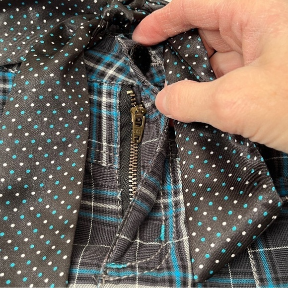 Y2K Girls’ Plaid School Girl Academia Grunge Skirt with Polka Dot Sash Size 16 - Picture 4 of 12